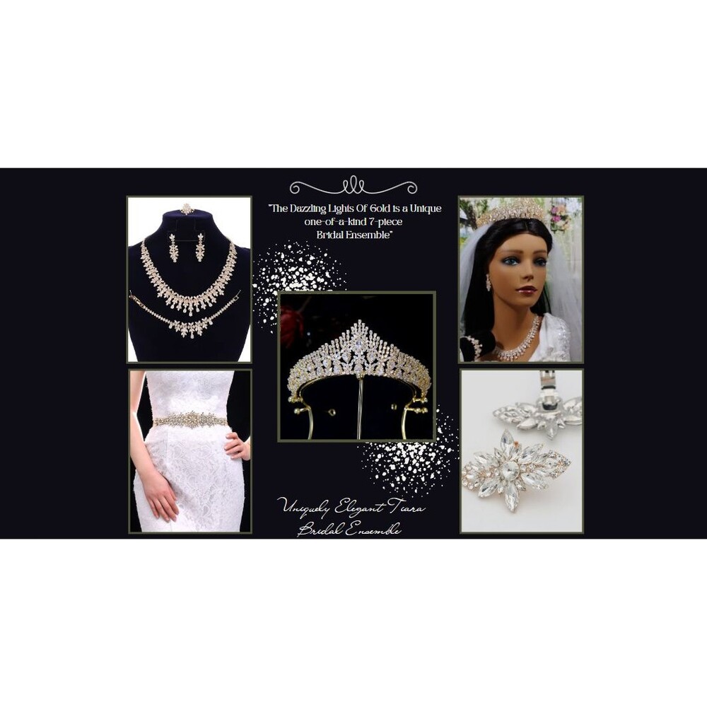 "The Dazzling Lights Of Gold is a Unique one-of-a-kind 7-piece Brida Ensemble"